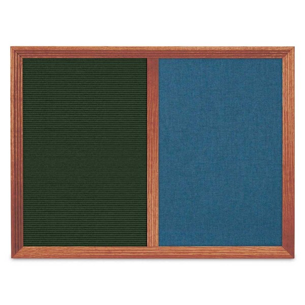 Enclosed Corkboard, 1 Door, 72"x36", 4" Fra
